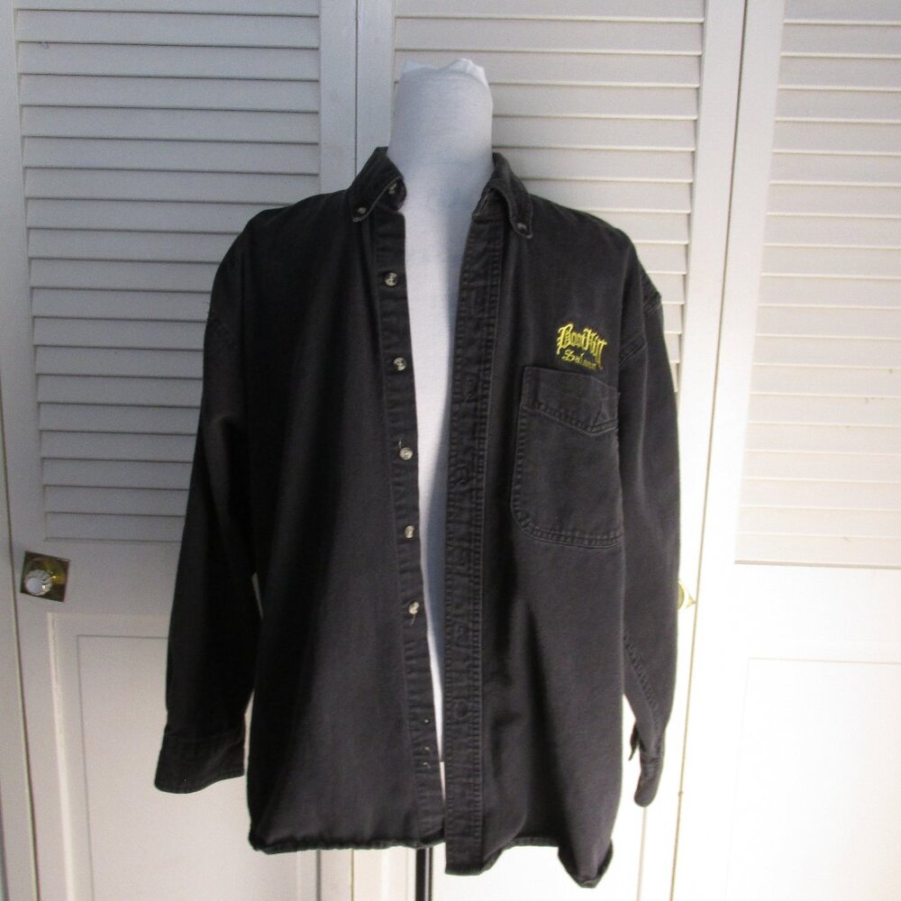 Boot Hill Denim Jean Shirt - Black - Medium